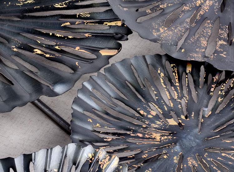 玄關裝飾畫 工業(yè)風客廳沙發(fā)軟裝實物 立體手工鐵藝金屬酒店壁飾