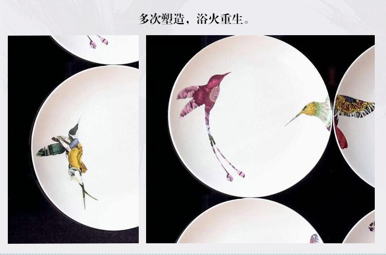 設(shè)計(jì)師樣板間實(shí)物盤(pán)子畫(huà) 現(xiàn)代輕奢餐廳玄關(guān)立體掛畫(huà) 錦瓷