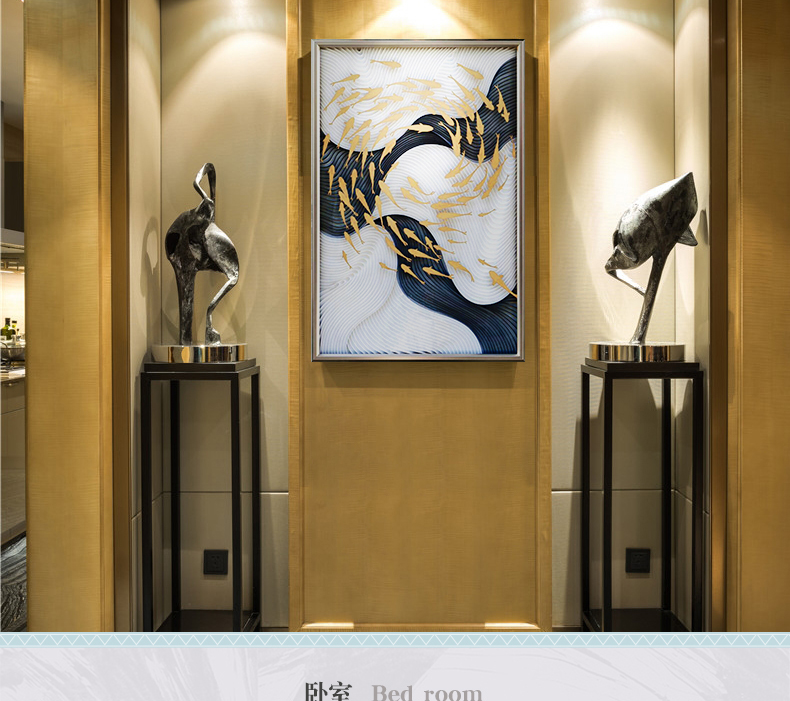 輕奢玄關裝飾畫 實物畫 餐廳壁畫 客廳組合掛畫 墻畫 遨游