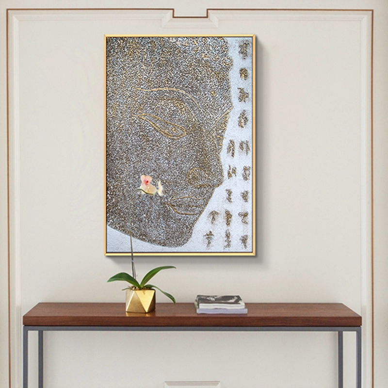 現(xiàn)代創(chuàng)意客廳裝飾畫(huà) 臥室原創(chuàng)手繪砂巖立體畫(huà) 餐廳環(huán)保PS框掛畫(huà) 側(cè)臉