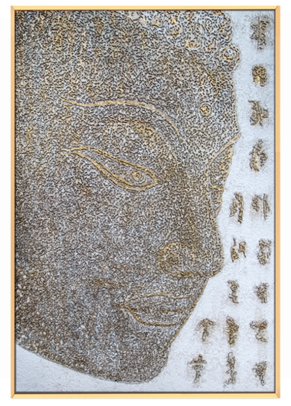 現(xiàn)代創(chuàng)意客廳裝飾畫(huà) 臥室原創(chuàng)手繪砂巖立體畫(huà) 餐廳環(huán)保PS框掛畫(huà) 側(cè)臉