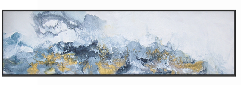 抽象客廳裝飾畫 臥室原創(chuàng)純手繪厚肌理畫 廚房環(huán)保PS框掛畫 遠(yuǎn)山